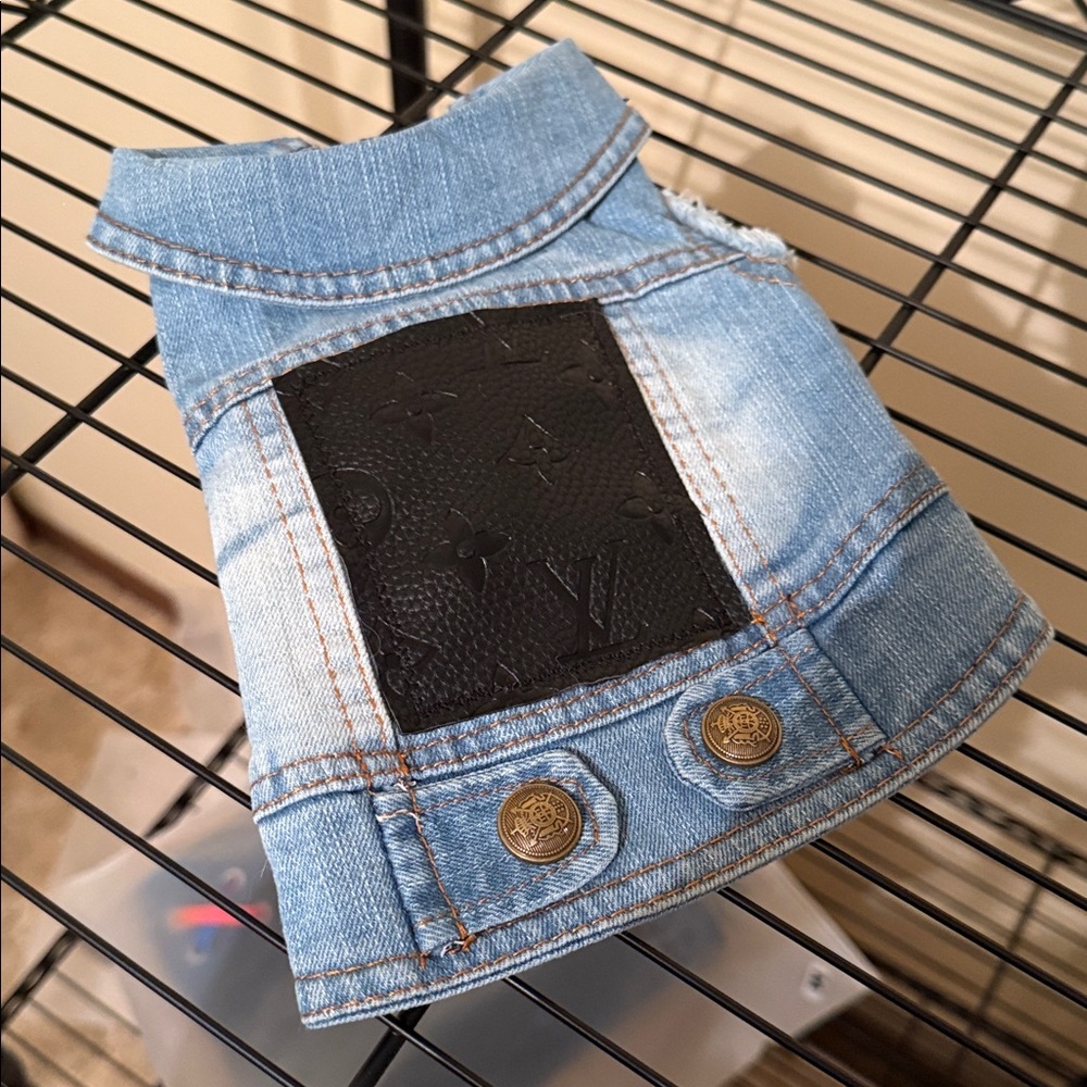 Denim Dog Jacket Blue